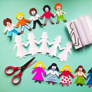 Bamboline di carta - origami - Ghiotto e Pastrocchio