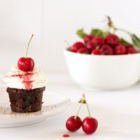 muffin cioccolato e ciliegie